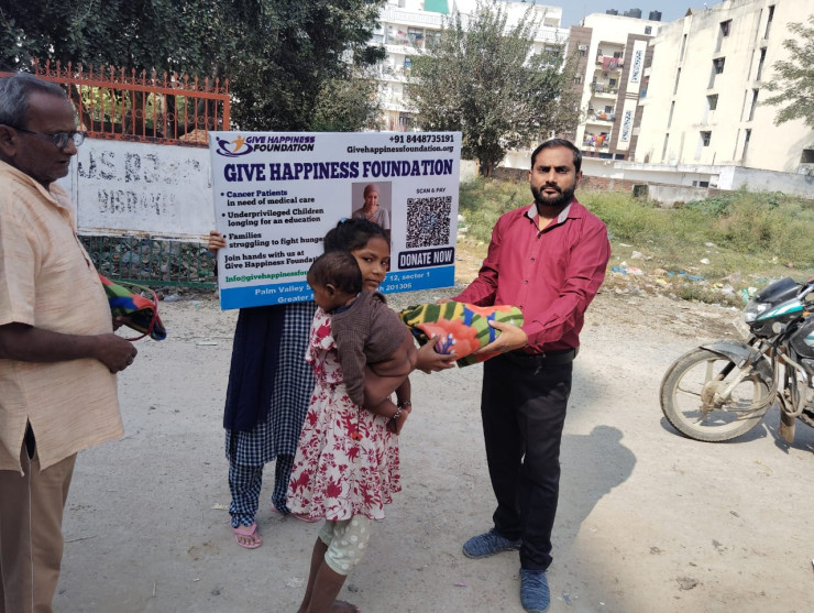 Blanket Distribution on 5th nov on Guru Purnima